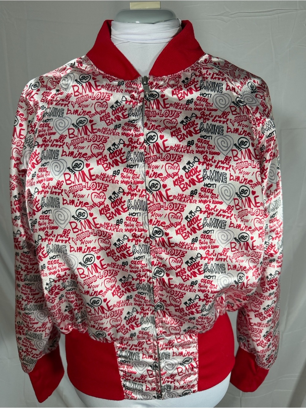 Vintage Y2K Caren Sport graffiti bomber jacket